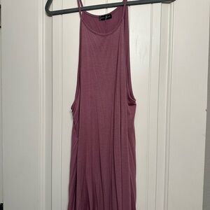 Dusty Rose Tank Top/Cover Up Flowy Dress
